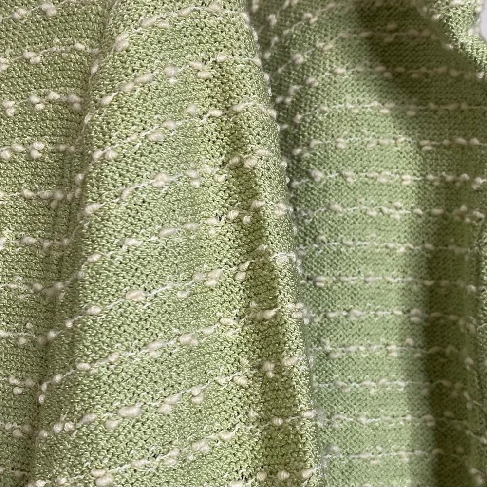 St. John • Santana Knit Green Boucle Skirt Suit • USA